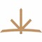Ekena Millwork Alberta Smooth Timber Gable Bracket, Western Red Cedar, 96"W x 56"H x 3 1/2"D x 5 1/2"F, 14/12 Pitch GBW096X56X0406ALB00SWR - alternate 1